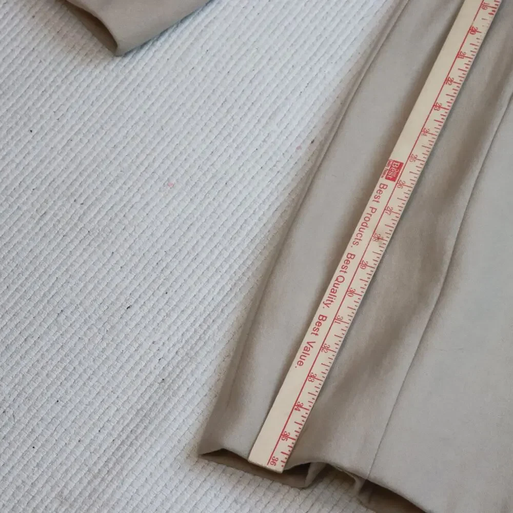 Kenneth Cole New York Wool Blend Coat Women’s Size‎ 14 Beige Button Front